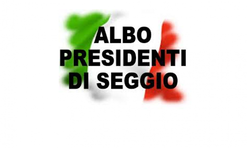 Albo Dei Presidenti e Albo degli scrutatori Di Seggio